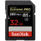 Карта пам'яті SanDisk 32GB SDHC C10 UHS-II R280/W250MB/s 4K Extreme Pro